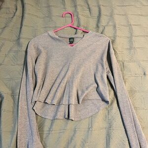 Wild Fable Heathered Gray Long Sleeve Top